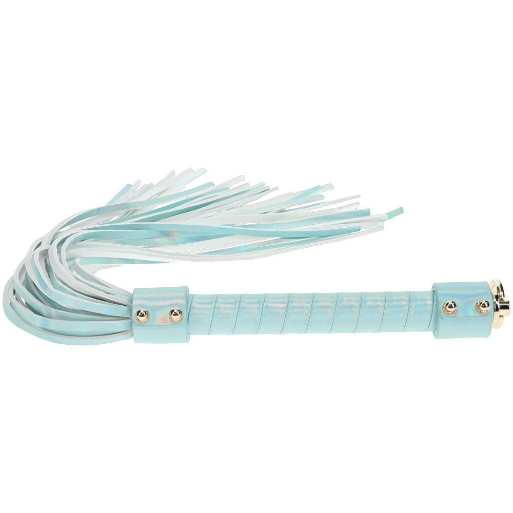 Shots Toys OUCH Paris Collection Fetish Play Flogger Baby Blue Premium Impact - - Whips And Crops