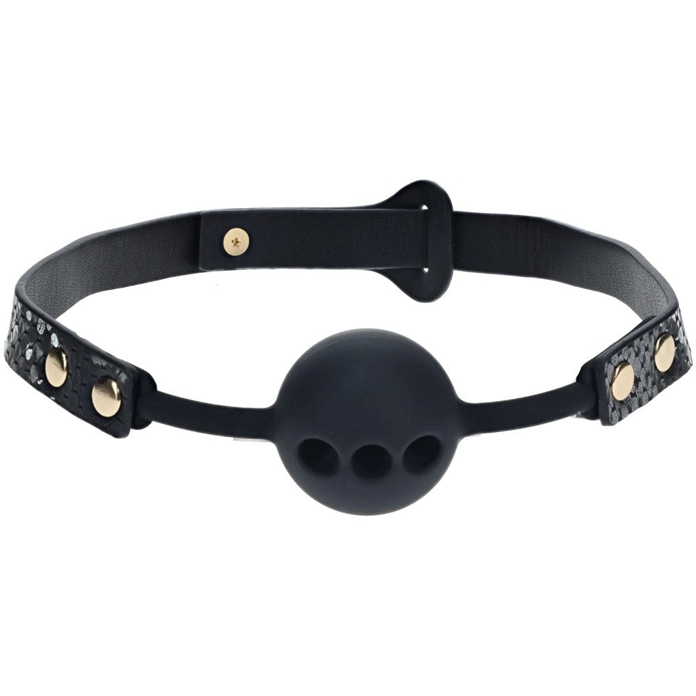 Shots Toys OUCH! Florence Collection Breathable Silicone Ball Gag - - Bondage Gags and Bits