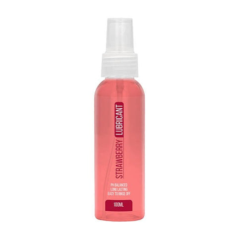 Shots Toys Pharmquests Strawberry Flavoured Water Based Lubricant 100ml Safe - Water Based Lubes