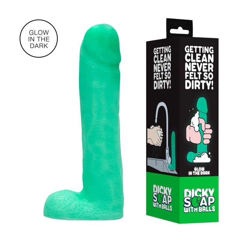 Shots Toys S LINE Dicky Glow In The Dark Novelty Soap With Balls Penis Shaped - - Party Gifts and Novelties