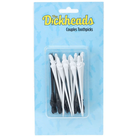 Shots Toys S LINE Dickheads Couples Novelty Toothpicks Black White Premium - Party Gifts and Novelties