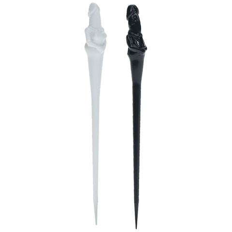 Shots Toys S LINE Dickheads Couples Novelty Toothpicks Black White Premium - Party Gifts and Novelties