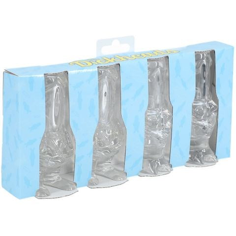 Shots Toys S LINE The Dickheads Couples Tall Shot Glasses Clear Novelty Drinkware - Party Gifts and Novelties