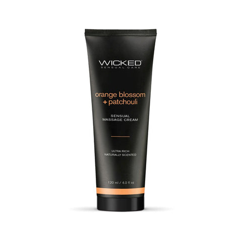 Wicked ORANGE BLOSSOM & PATCHOULI Sensual Scented Massage Cream 120ml Aromatic - Massage Oils and Lubricants