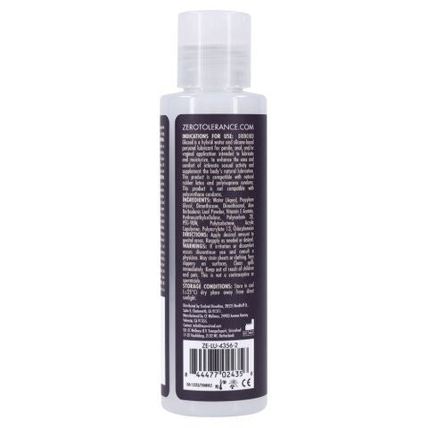 Evolved Zero Tolerance DRENCHED GLAZED Hybrid Adult Lubricant 120ml Long Lasting - Massage Oils and Lubricants