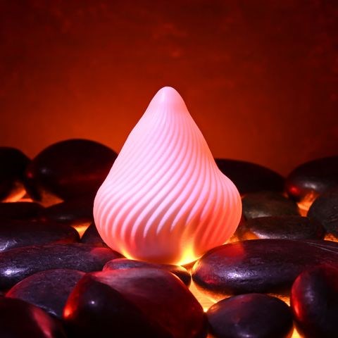 Evolved Zero Tolerance VESUVIUS Mini Male Stroker Egg White TPE Masturbator - Masturbators and Strokers