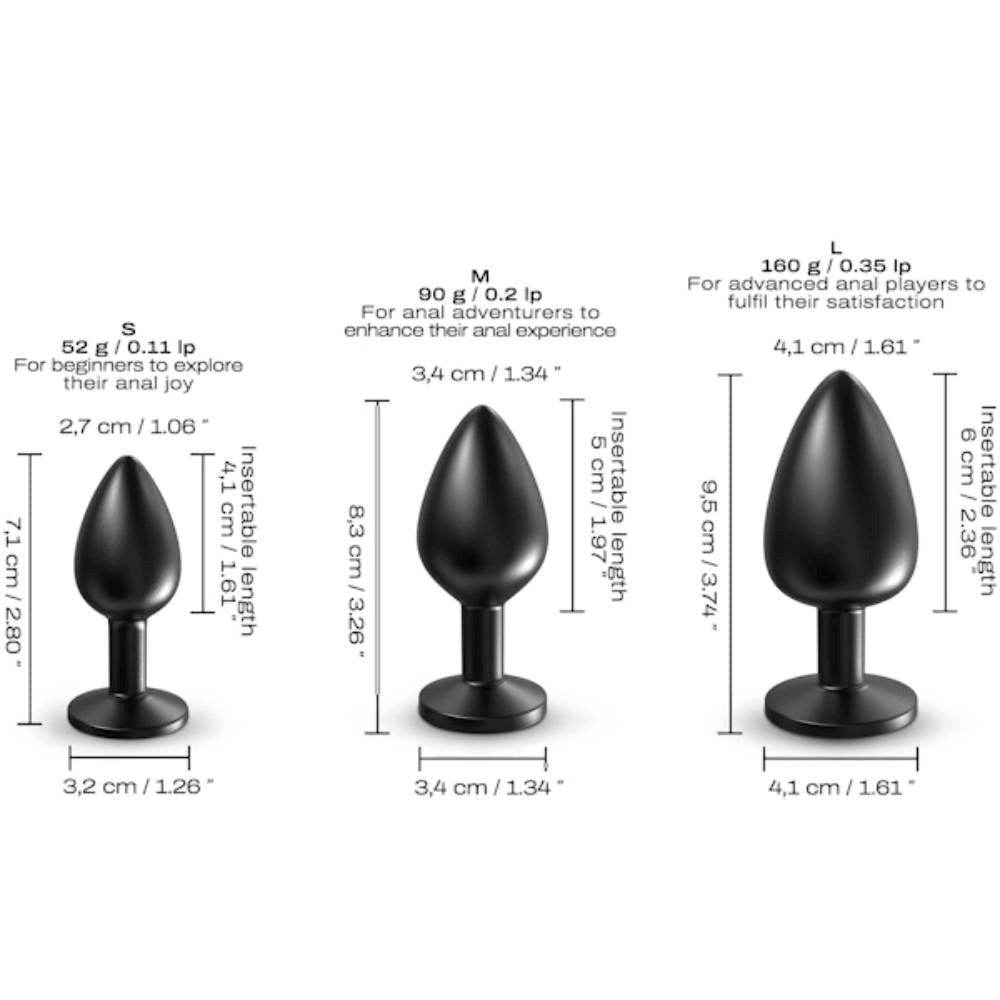 Marc Dorcel Toys Onix Metal Butt Plug Premium Metal Design - - Butt Plugs