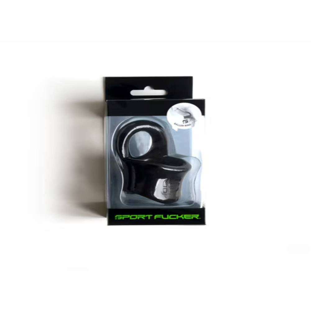 Sport Fucker TPE Baller Ring With Mens Ball Stretcher Premium Cock Ring - - Stretchy Cock Rings