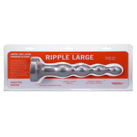 Tantus Ripple Large Silicone Classic Anal Beads Progressive Anal Stimulation - Anal Beads and Balls