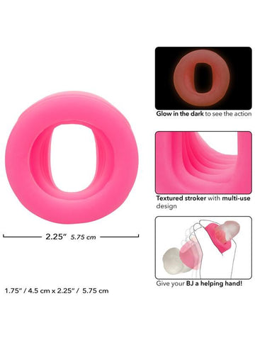 California Exotics Slop Top Filthy Luv Blowjob Stroker Glow Dark Pink - Masturbators and Strokers