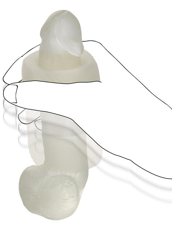 California Exotics Slop Top Nasty Luv Textured Masturbator with Glow Feature - Masturbators and Strokers