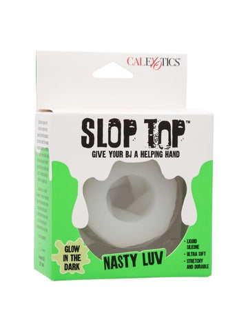 California Exotics Slop Top Nasty Luv Textured Masturbator with Glow Feature - Masturbators and Strokers