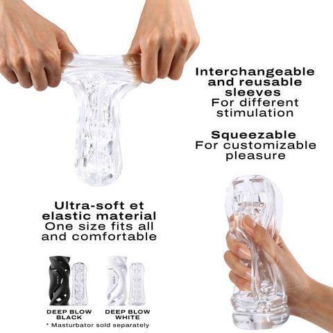 Marc Dorcel Deep Blow Extrem Mens Masturbator with Pyramid Design - Masturbators and Strokers