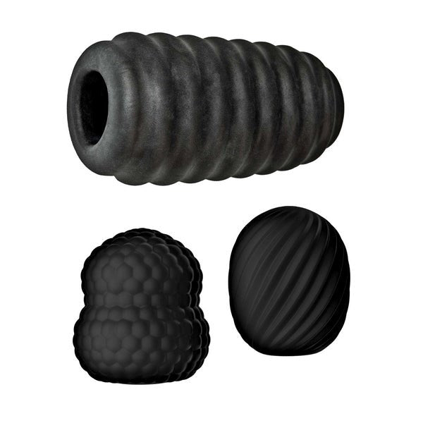 Nasstoys Delite Male Pocket Masturbator Kit Three Textured Masturbators - - Masturbators and Strokers