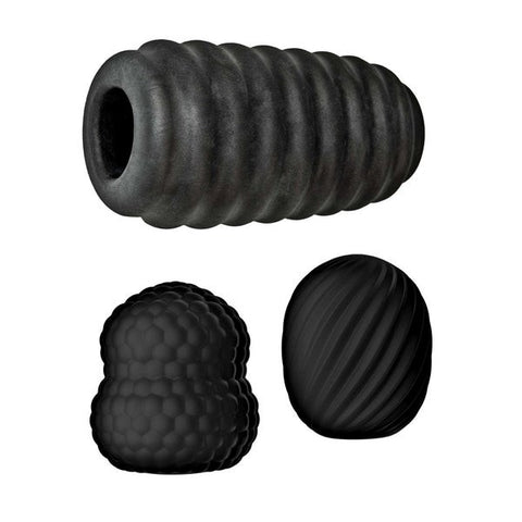 Nasstoys Delite Male Pocket Masturbator Kit Three Textured Masturbators - Masturbators and Strokers