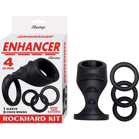 Nasstoys Erection Enhancer Rockhard Masturbator Kit with Cock Rings - Cock Ring Sets
