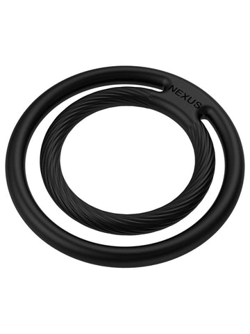Nexus Sex Toys Double Enduro Silicone Cock & Ball Ring Dual Support - Ball and Cock Toys