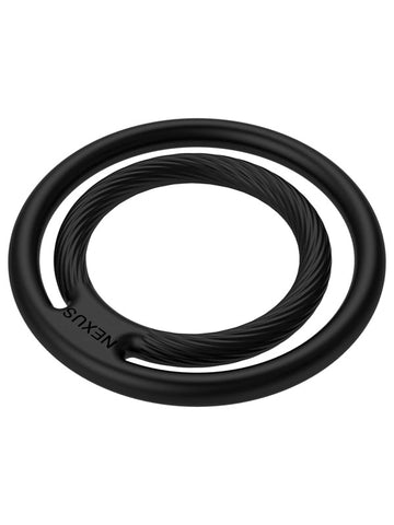 Nexus Sex Toys Double Enduro Silicone Cock & Ball Ring Dual Support - Ball and Cock Toys