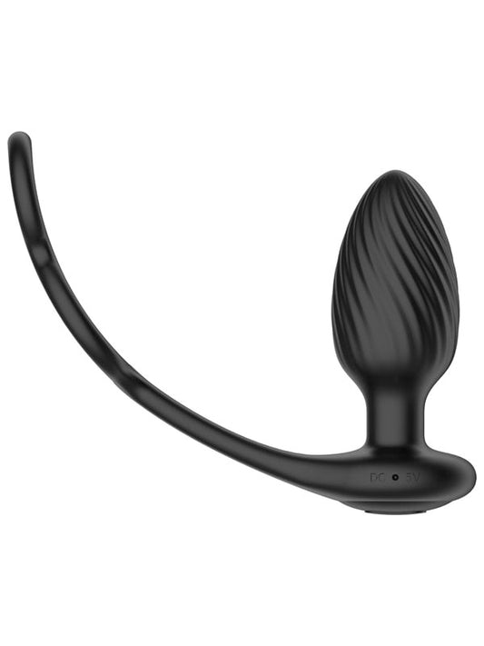 Nexus Tornado Remote Controlled Cock Ring with Vibrating Butt Plug 27 Modes - - Butt Plugs