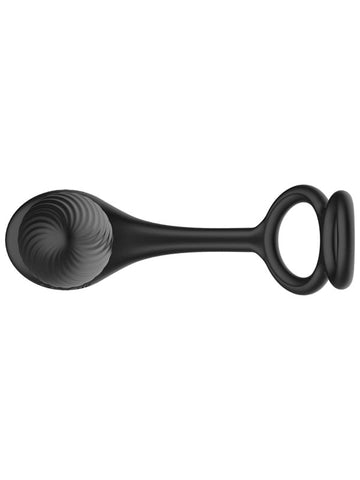 Nexus Tornado Remote Controlled Cock Ring with Vibrating Butt Plug 27 Modes - Butt Plugs