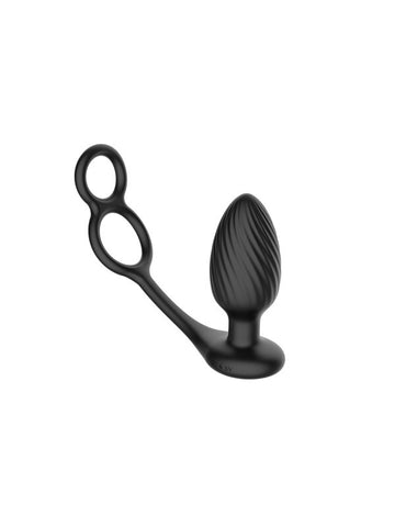 Nexus Tornado Remote Controlled Cock Ring with Vibrating Butt Plug 27 Modes - Butt Plugs