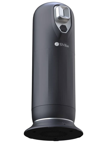 Svibe Snail Vibe Ikon Jet Male Masturbator Black with Vibration Thrusting - Masturbators and Strokers