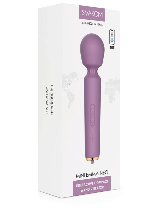 Svakom Emma Neo Mini Vibrating Body Wand Massager Compact Powerful Vibrator - - Body Wands