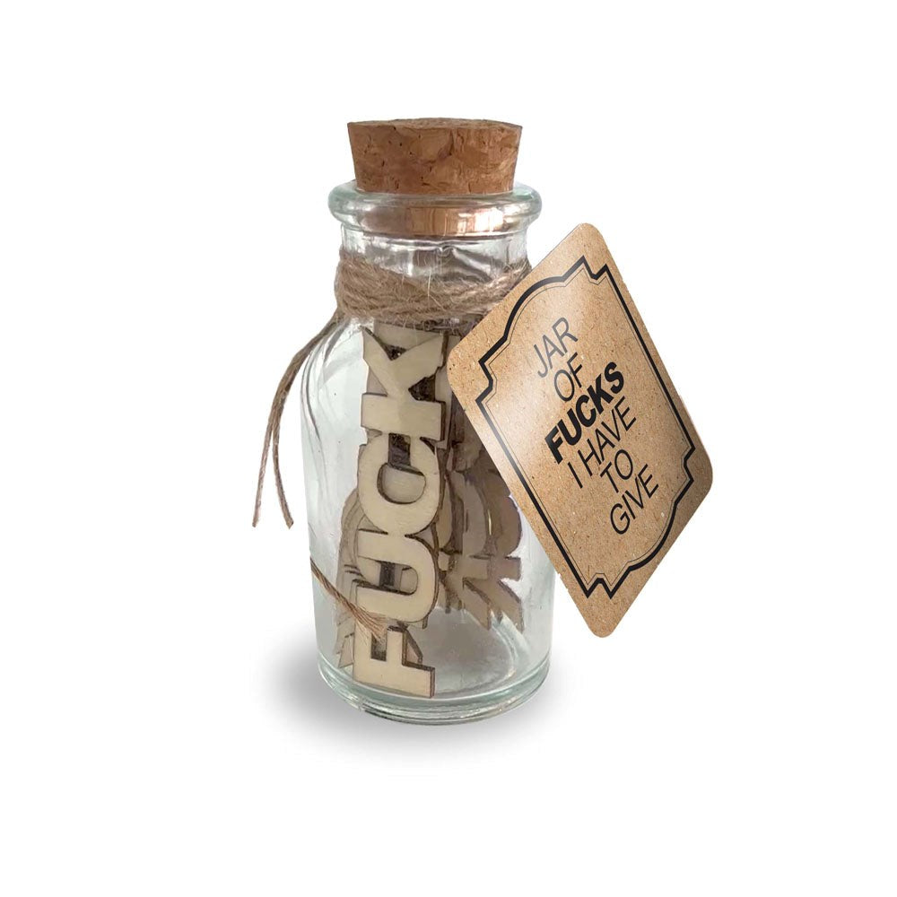 Little Genie Jar Of Fucks I Have To Give Novelty Gift 15 Pack - - Party Gifts and Novelties