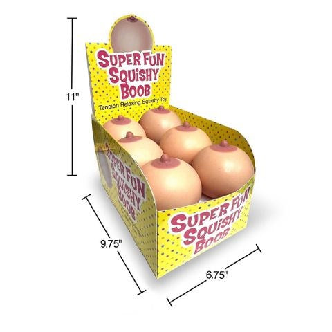 Little Genie Super Fun Squishy Boobie Stress Balls Counter Display - Party Gifts and Novelties