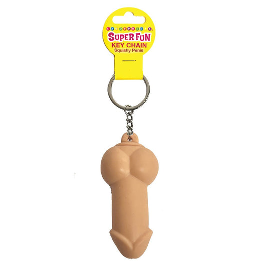 Little Genie Super Fun Squishy Penis Novelty Key Chain - - Party Gifts and Novelties