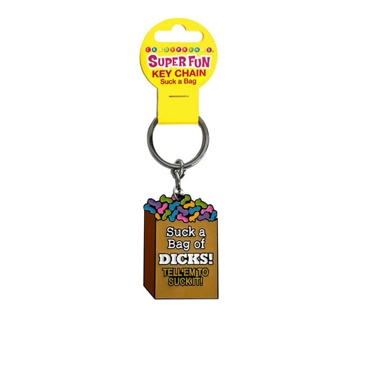 Little Genie Super Fun Suck A Bag Novelty Key Chain - - Party Gifts and Novelties