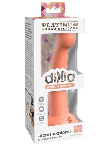 Pipedream Products Dillio Platinum Secret Explorer 6 inch Suction Cup Dildo - Realistic Dildos