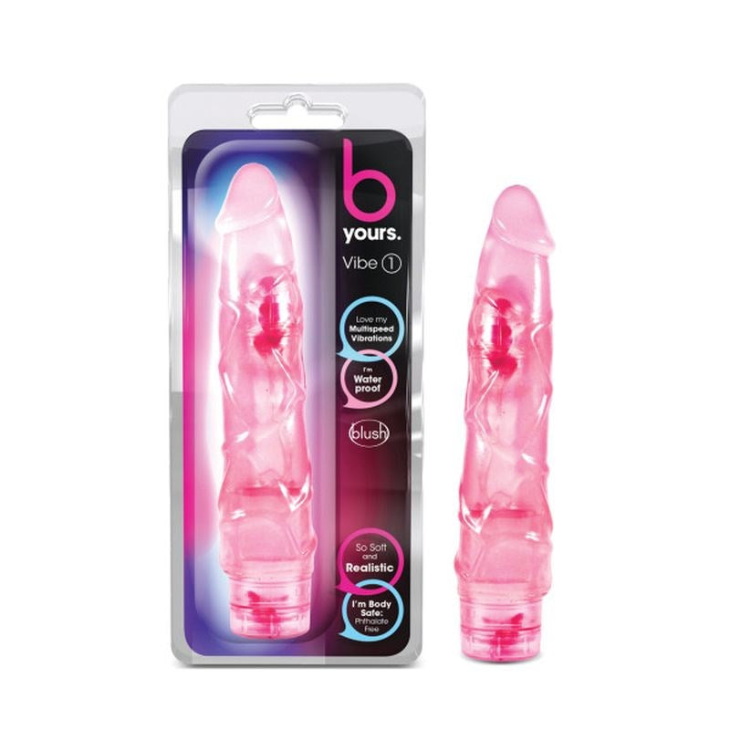Blush Novelties B Yours Vibe No 1 Realistic Vibrator FlexiShaft Technology - - Vibrating Dildos