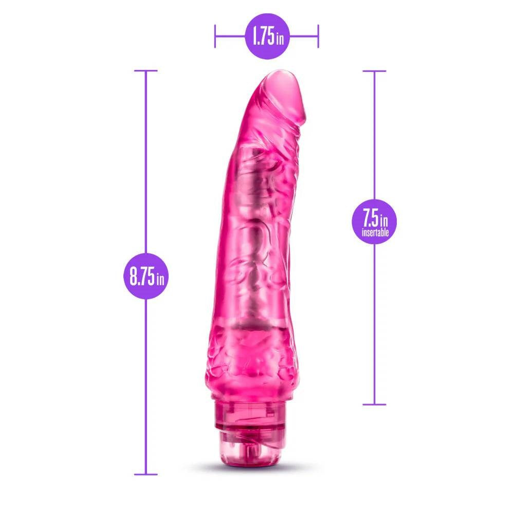 Blush Novelties B Yours Vibe No 7 Soft Realistic Vibrator FlexiShaft - - Vibrating Dildos