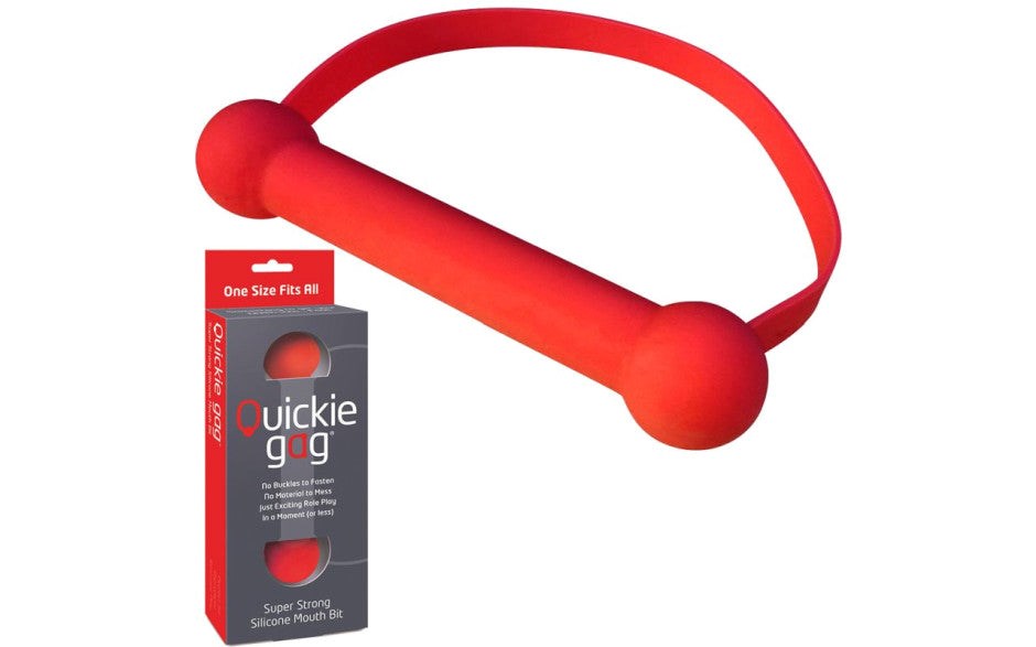 Creative Conceptions Quickie Bondage Gag Mouth Bit Premium Silicone Stretch Fit - - Bondage Gags and Bits