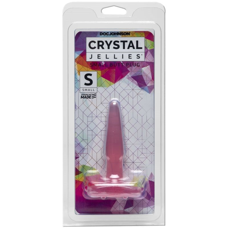 Doc Johnson Crystal Jellies 4 Inch Small Beginners Butt Plug Teardrop Shape - Butt Plugs