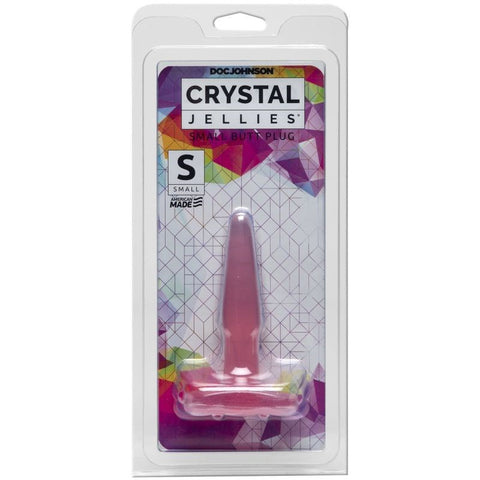 Doc Johnson Crystal Jellies 4 Inch Small Beginners Butt Plug Teardrop Shape - Butt Plugs