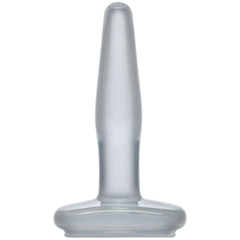 Doc Johnson Crystal Jellies 4 Inch Small Beginners Butt Plug Teardrop Shape - Butt Plugs