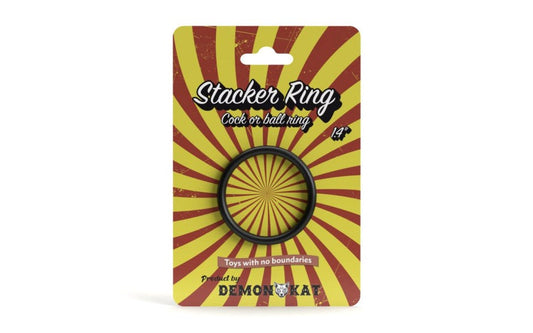 Demon Kat Stacker Stretchy Silicone Cock Ring Versatile Penis Enhancement - - Stretchy Cock Rings