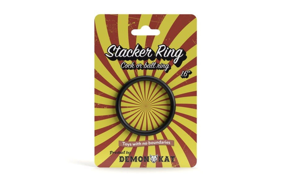 Demon Kat Stacker Stretchy Silicone Cock Ring Versatile Penis Enhancement - - Stretchy Cock Rings