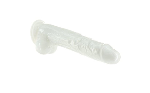 BMS Factory Addiction Pearl Suction Cup Realistic Dildo 8.5 Inch Pearl White - Realistic Dildos