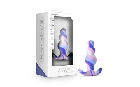 Blush Novelties Avant Twilight Silicone Anal Plug Blue with StayPut Tech - Butt Plugs