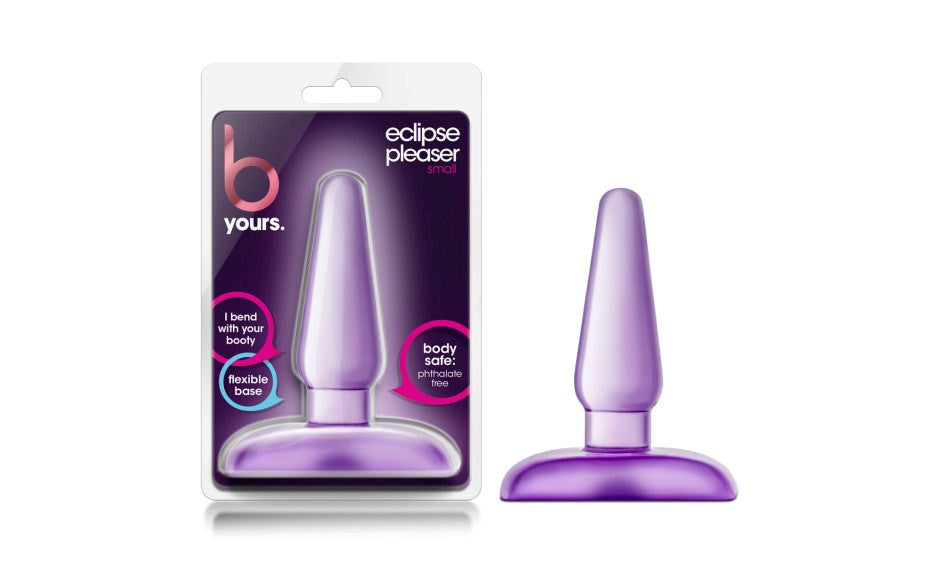 Blush Novelties B Yours Eclipse Anal Pleaser Butt Plug Small Purple Body Safe - Butt Plugs