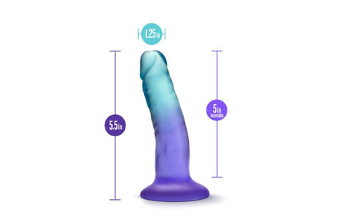 Blush Novelties B Yours Morning Dew Realistic Dildo 5 Inch Sapphire Blue - Realistic Dildos