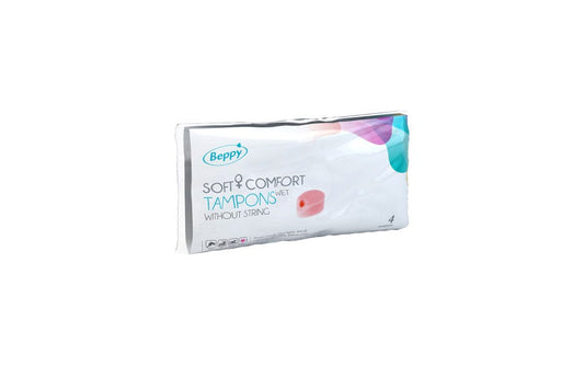 Beppy Soft and Comfort Wet Sponge 4 Piece Invisible Menstrual Protection - - Condoms
