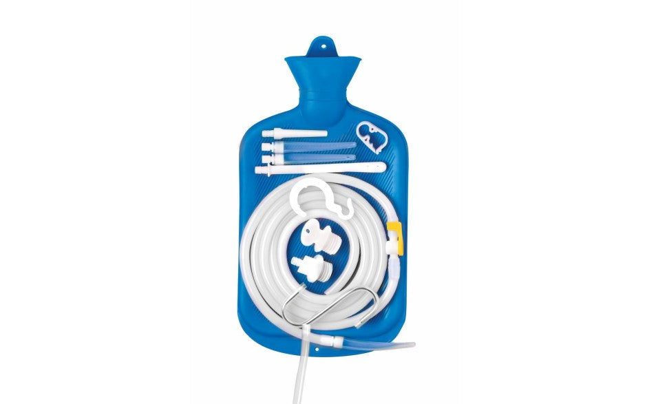 XR Brands CleanStream Deluxe Shower Enema Bag Kit with Flow Control System - - Enemas and Douches