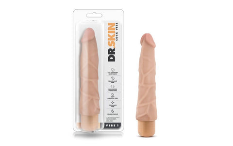 Blush Novelties Dr Skin Cock Vibe 1 Realistic Dildo Vibrator Multi Speed - Vibrating Dildos
