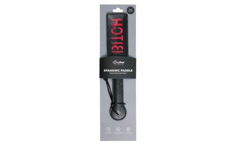 Fetish Collection BDSM Play Bitch Paddle Black Premium Impact Play Paddle - Paddles And Slappers