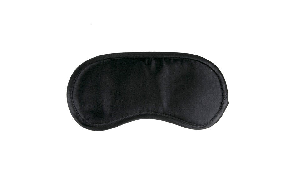 Fetish Collection Black Satin Eye Mask Premium Sensory Deprivation Bondage - - Masks And Blindfolds