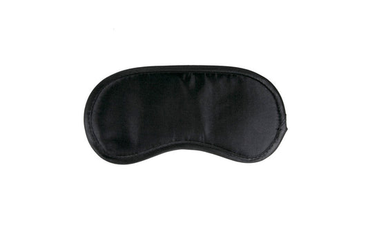 Fetish Collection Black Satin Eye Mask Premium Sensory Deprivation Bondage - - Masks And Blindfolds